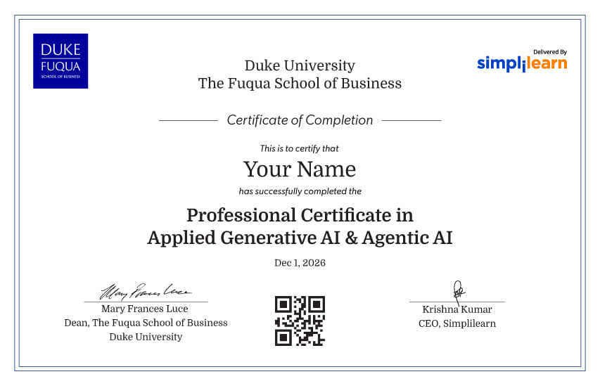Program Certificate